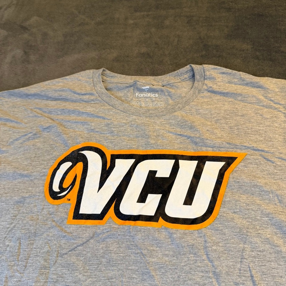 Fanatics VCU Rams T Shirt Mens Extra Large Gray Short Sleeve Graphic Tee